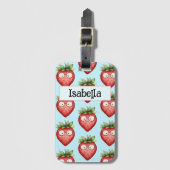 Slimme Aardbei  Bagagelabel (Voorkant (verticaal))