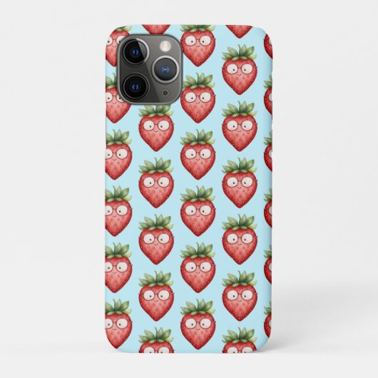 Slimme Aardbei Case-Mate iPhone Case (Achterkant)