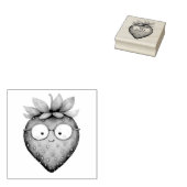 Slimme Aardbei Rubberstempel (Gestempeld)