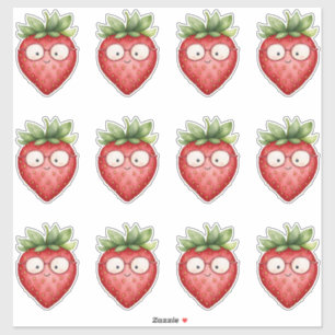 Slimme Aardbei  Sticker