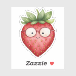Slimme Aardbei Sticker