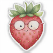 Slimme Aardbei Sticker (Voorkant)