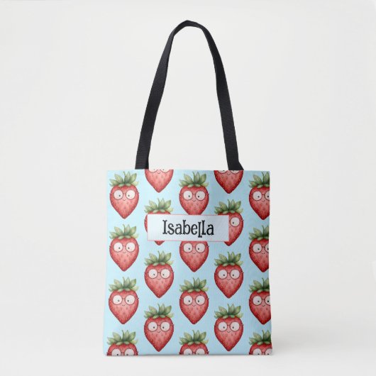 Slimme Aardbei Tote Bag (Voorkant)