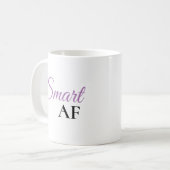 Slimme AF Paarse Uitdrukking Statement Koffiemok (Voorkant links)