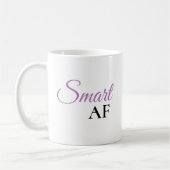 Slimme AF Paarse Uitdrukking Statement Koffiemok (Links)