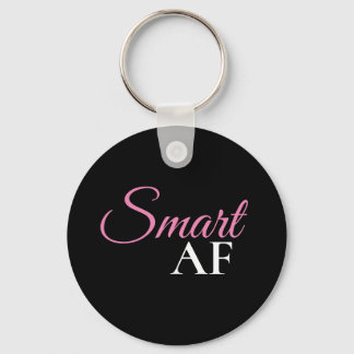 Slimme AF Roze Uitdrukking Statement Sleutelhanger