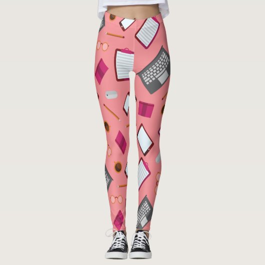 Slimme apparaat gemusterde leggings (Voorkant)