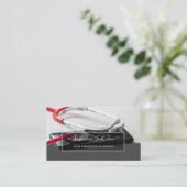 Slimme arts met digitale Smartphone Stethoscoop B Visitekaartje (Staand voorkant)