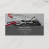 Slimme arts met digitale Smartphone Stethoscoop B Visitekaartje (Achterkant)