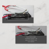 Slimme arts met digitale Smartphone Stethoscoop B Visitekaartje (Voorkant / Achterkant)