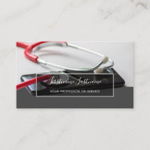 Slimme arts met digitale Smartphone Stethoscoop B