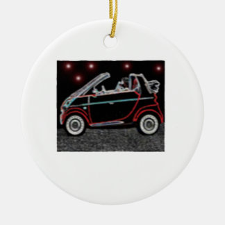 Slimme auto keramisch ornament