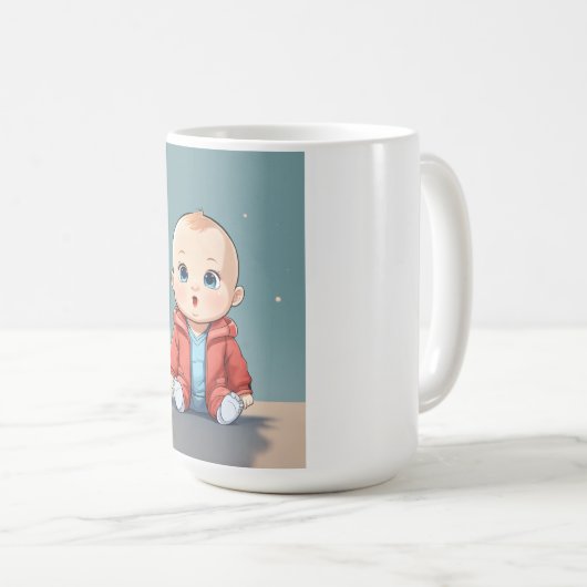 Slimme Baby – Tiny Thinker Face Koffiemok (Voorkant rechts)
