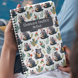 Slimme Beer en bos Kinderen terug naar school Notitieboek