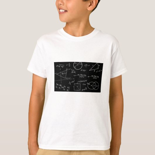 Slimme blackboardjongen t-shirt (Voorkant)