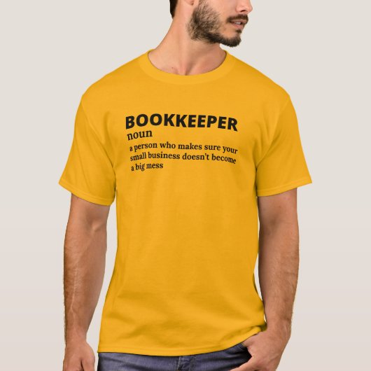 Slimme Boekhoudpro Definitie T-shirt (Voorkant)
