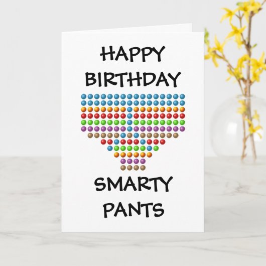 slimme broek kaart (Gele Bloem)