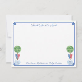 Slimme Buksboom 4 juli Huwelijk of Baby Shower Bedankkaart