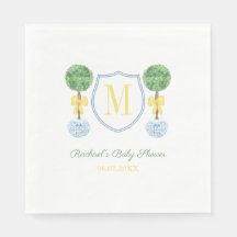 Slimme Buksus Monogram Baby- of Trouwfeestje