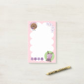 Slimme Cookie & Boba Tea kawaii Post-it® Notes (Op bureau)