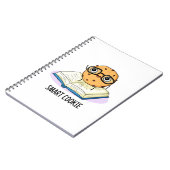 Slimme Cookie Grappige Chocolade Chip Koekje Pun Notitieboek (Linkerzijde)