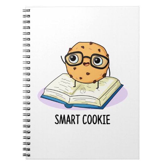 Slimme Cookie Grappige Chocolade Chip Koekje Pun Notitieboek (Voorkant)