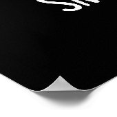 Slimme Cookie Grappige Chocolade Chip Punt Donkere Poster (Hoek)