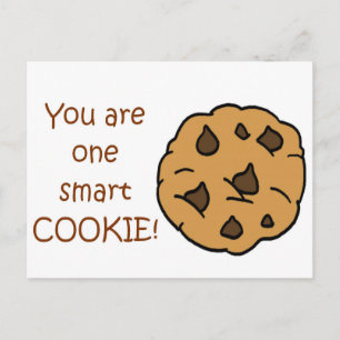 Slimme cookie - Grappige quote Briefkaart