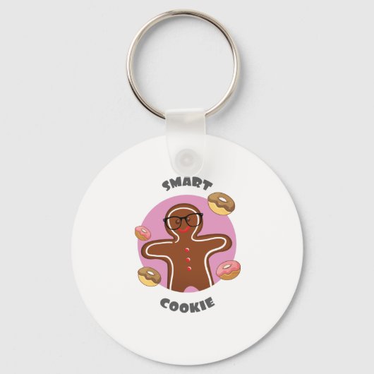 Slimme cookie met lekkernijen sleutelhanger (Voorkant)