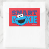 Slimme Cookie Monster Rechthoekige Sticker (Tas)