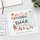 Slimme Cookies Boho Christmas Muismat<br><div class="desc">Voeg je schoolnaam toe aan dit schattige kerstontwerp "Mijn studenten zijn slimme koekjes" voor leraren</div>