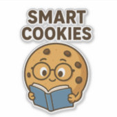 Slimme cookies – leren, groeien, stralen 🍪📚 sticker (Voorkant)