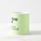 Slimme definitie van administratief assistent koffiemok (Center)