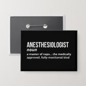 Slimme definitie van anesthesioloog button (Voorkant / Achterkant)
