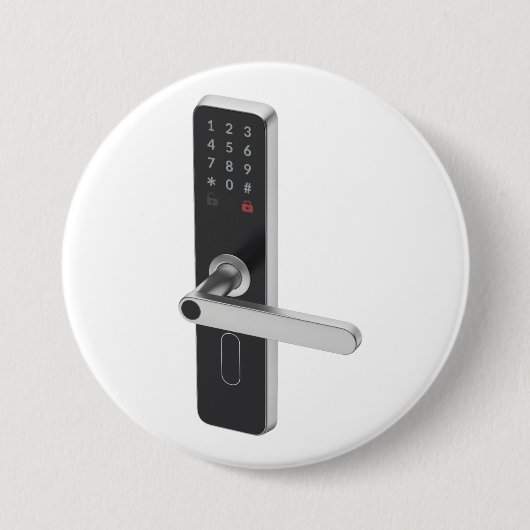 Slimme deurvergrendeling met geïntegreerd toetsenb ronde button 7,6 cm (Voorkant)