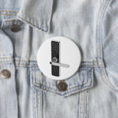 Slimme deurvergrendeling met geïntegreerd toetsenb ronde button 7,6 cm (In situ)
