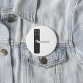 Slimme deurvergrendeling met geïntegreerd toetsenb ronde button 7,6 cm (In situ)