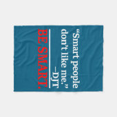 Slimme Don' Liefst Design Fleece Deken (Voorkant (Horizontaal))