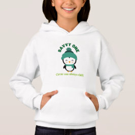 Slimme Eén Altijd Chille Pinguïn Hoodie | Coole Ki
