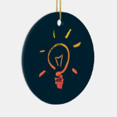 Slimme elektricien voor lichtlamp keramisch ornament (Rechts)