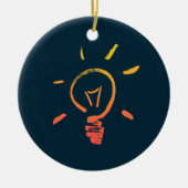 Slimme elektricien voor lichtlamp keramisch ornament (Voorkant)