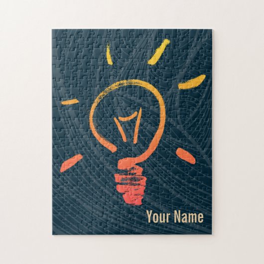 Slimme elektricien voor lichtlamp legpuzzel (Verticaal)