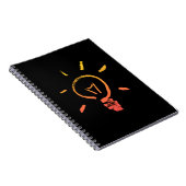 Slimme elektricien voor lichtlamp notitieboek (Rechterzijde)