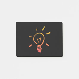 Slimme elektricien voor lichtlamp post-it® notes