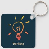 Slimme elektricien voor lichtlamp sleutelhanger (Achterkant)