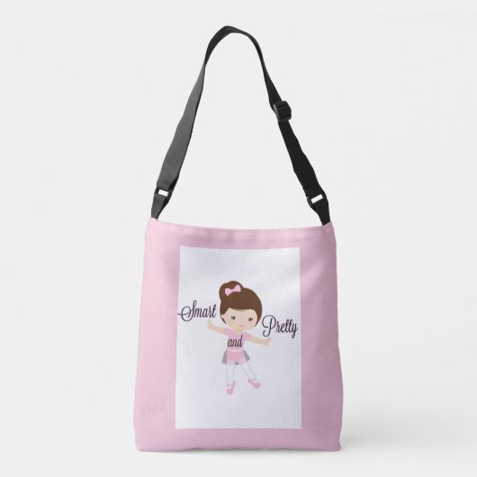 Slimme en  Ballet Meisje Roze Cross Body Bag Crossbody Tas (Achterkant)