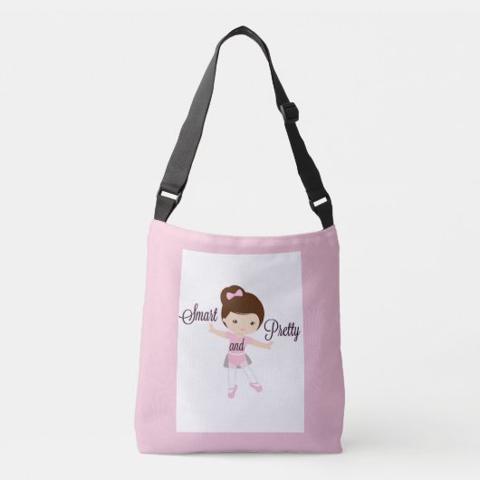 Slimme en Ballet Meisje Roze Cross Body Bag Crossbody Tas (Voorkant)