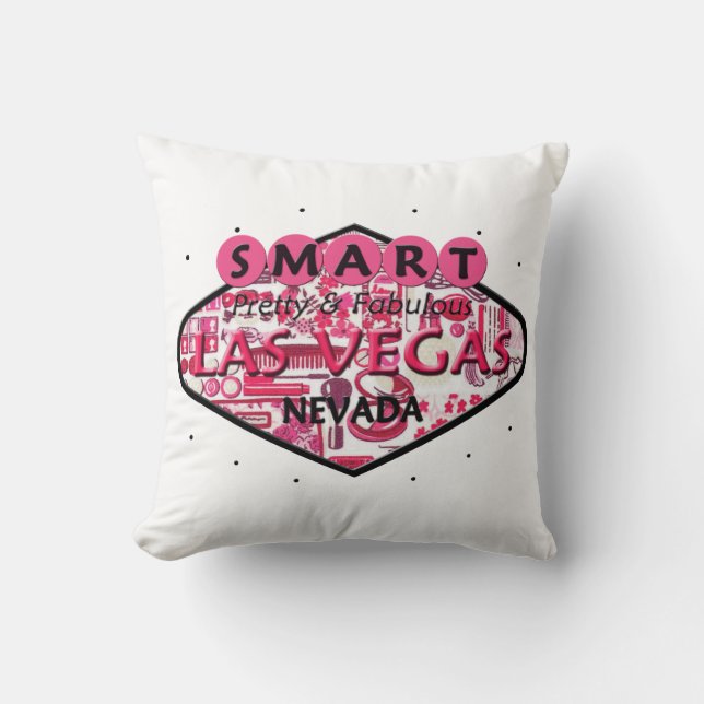 SLIMME  EN FABULOUS LAS VEGAS PILLOW KUSSEN (Voorkant)