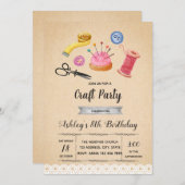 Slimme feestuitnodiging kaart (Voorkant / Achterkant)