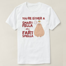 Slimme Fella of Fart Smella Capybara Meme T-shirt